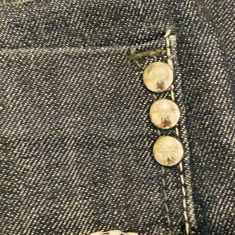 DOROTHY PERKINS Womens Jeans Dark Wash Blue Denim Bootcut Sz 10 Made in UK - Picture 8 of 13